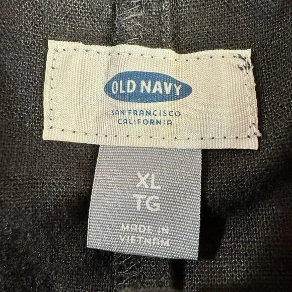 Old Navy BLACK JACK Sz X Large Linen Blend Button Front Sleeveless Maxi Sundress - Picture 6 of 8